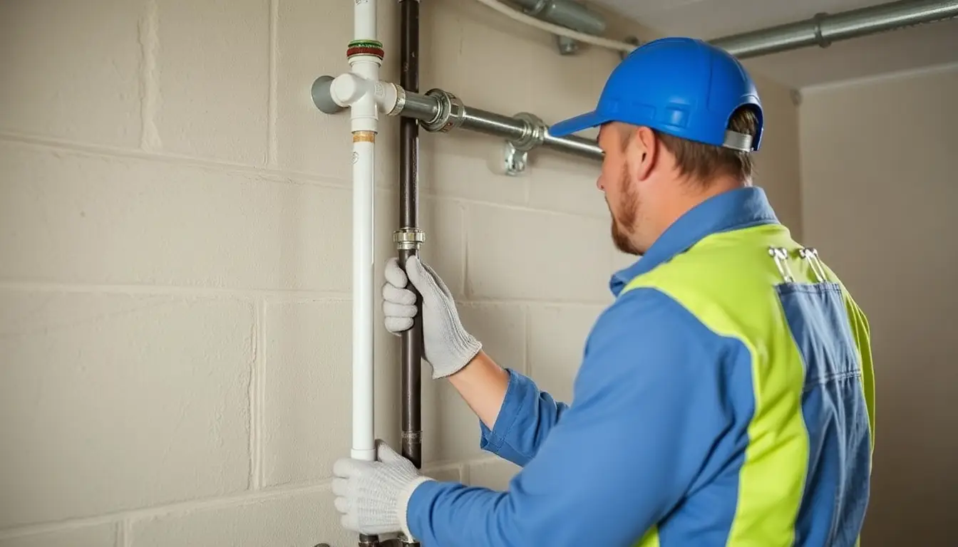 Canalização mostrando pequeno vazamento