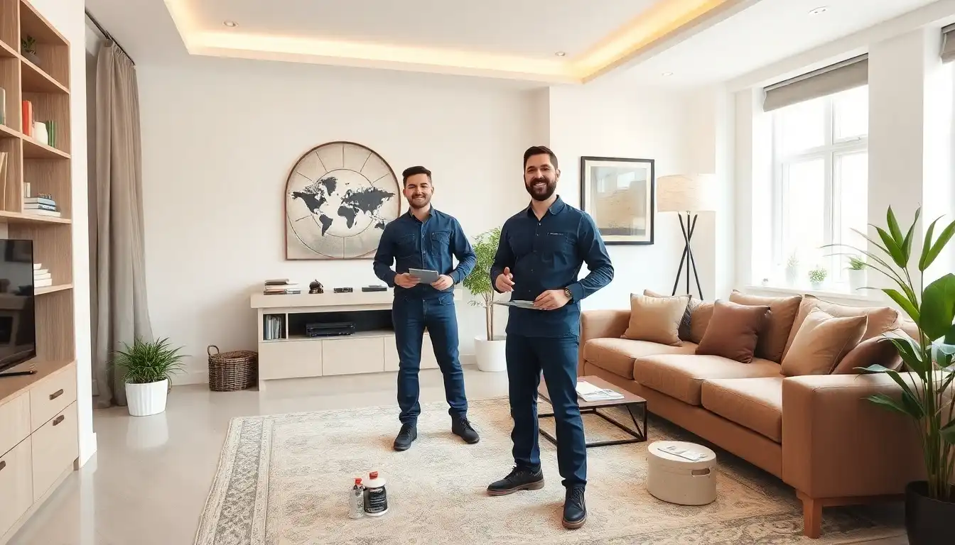 Pintura de Apartamento em Reboleira Interior de apartamento recém-pintado