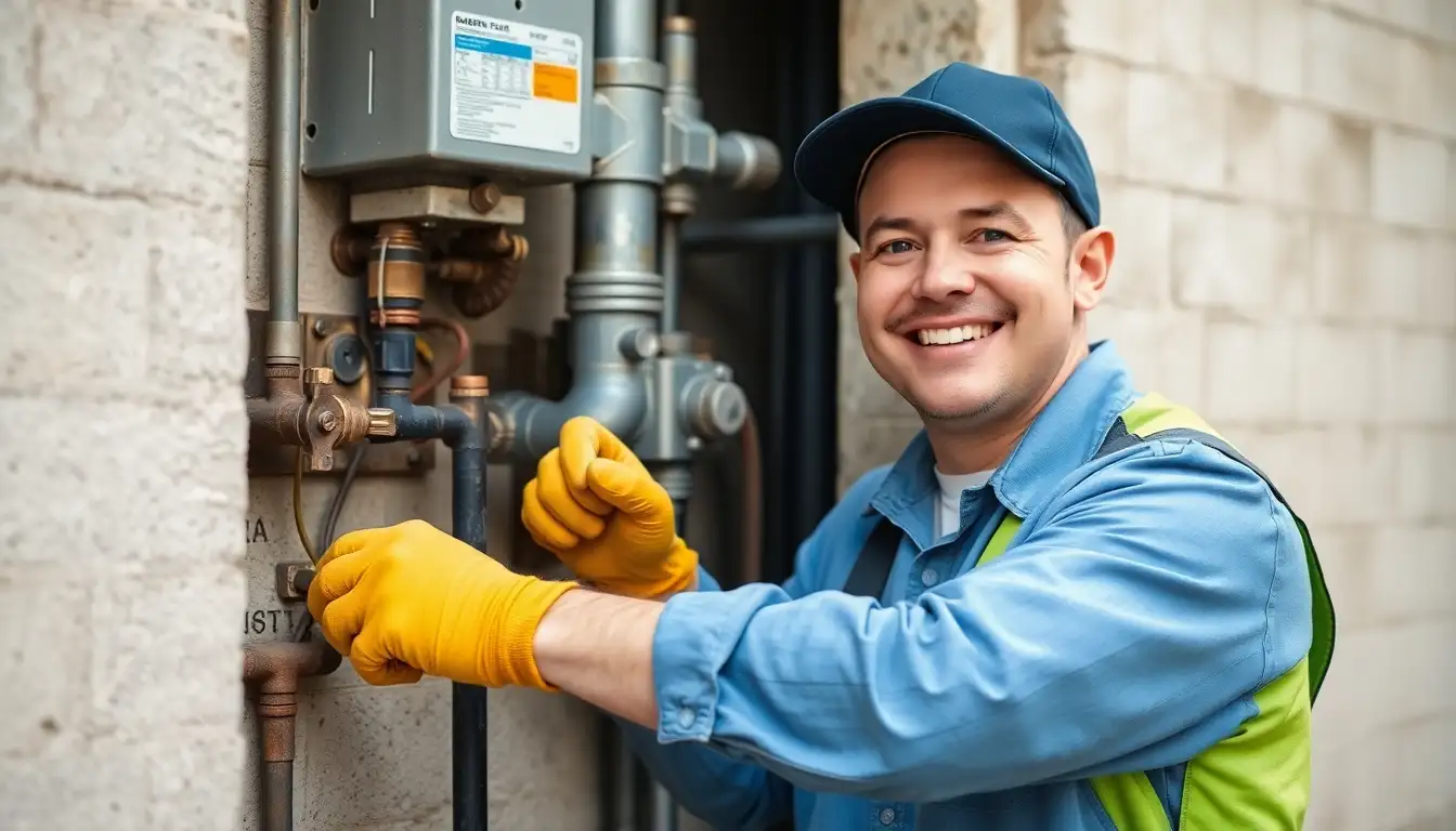 Reparo de fuga de gás